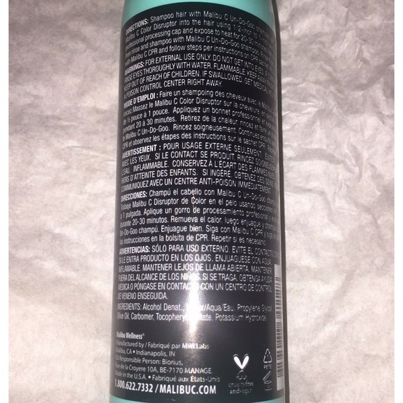 NEW Malibu C Color Disruptor Professional Corrective Hair Color Prep 9oz - Picture 6 of 6